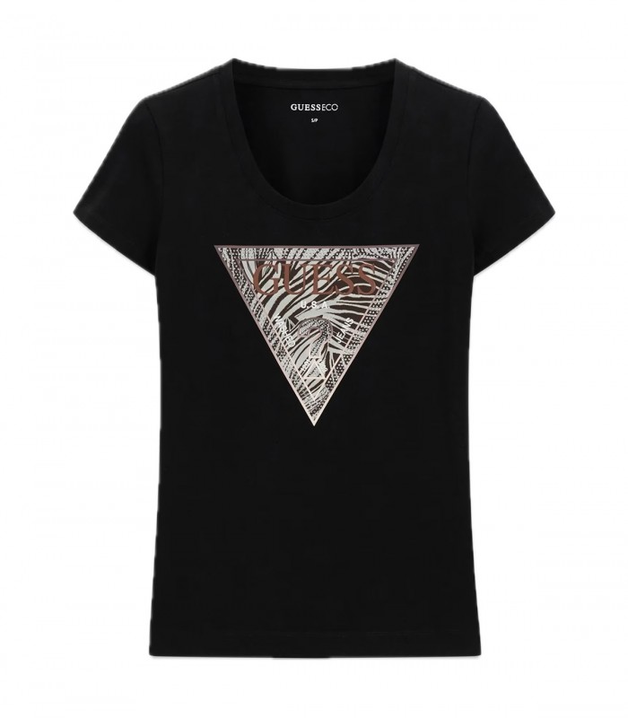 T-shirt triangolo con logo Guess