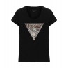 T-shirt triangolo con logo Guess