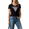 T-shirt triangolo con logo Guess
