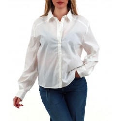 Camicia ampia in popeline stretch Emme Marella Liuti.