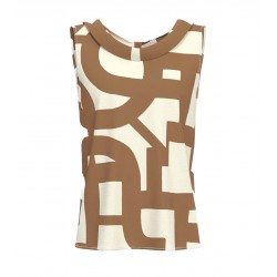 Top smanicato in twill Emme Marella