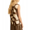 Top smanicato in twill Donna Emme Marella Gommoso