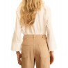 Pantaloni dritti in gabardina stretch Donna Emme Marella Hobby