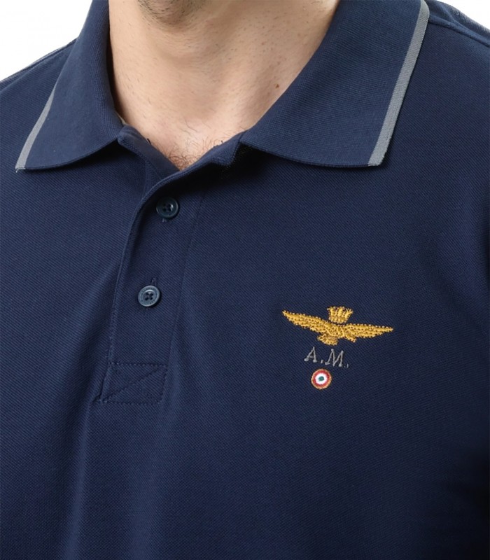 Polo in piquet Uomo Aeronautica Miliatre