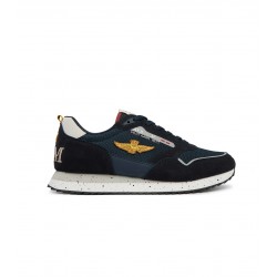 Sneakers con patch Uomo Aeronautica Militare