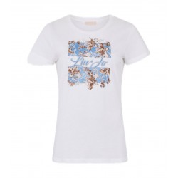 T-shirt con applicazioni Donna Liu Jo