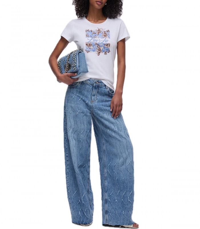 T-shirt con applicazioni Donna Liu Jo
