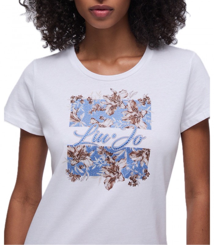 T-shirt con applicazioni Donna Liu Jo