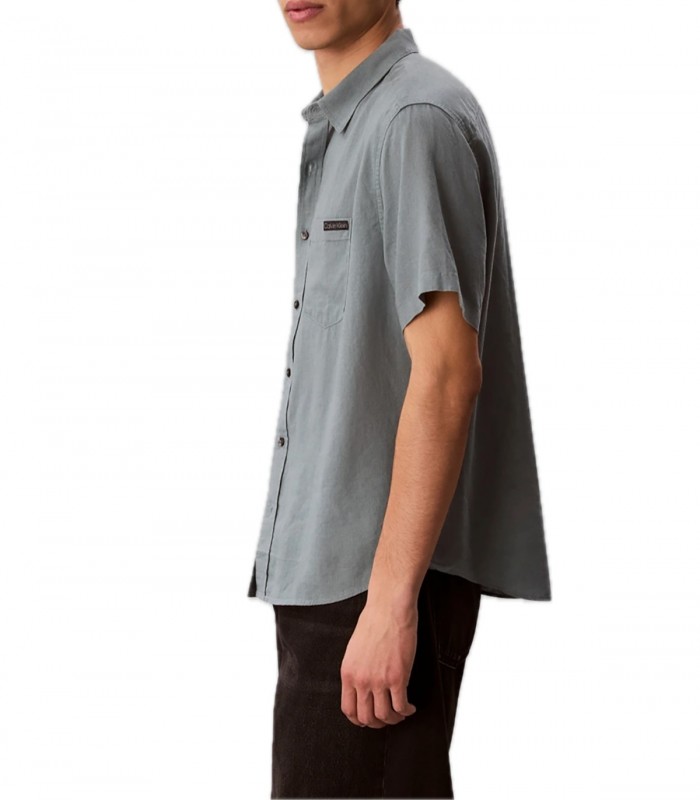 Camicia misto lino Uomo Calvin Klein