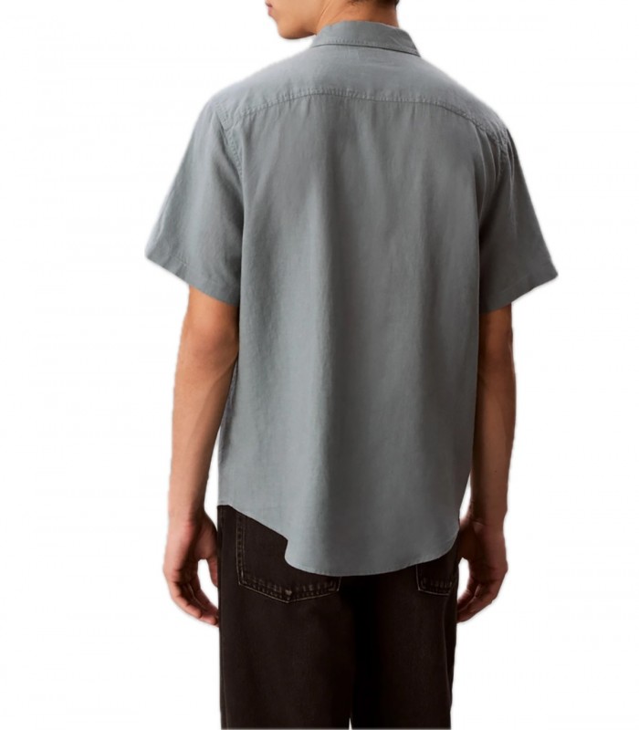 Camicia misto lino Uomo Calvin Klein