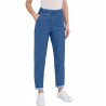Jeans a carota con tasche in Light Denim Donna Ragno