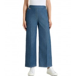 Jeans ampio alla caviglia in Light Denim Donna Ragno