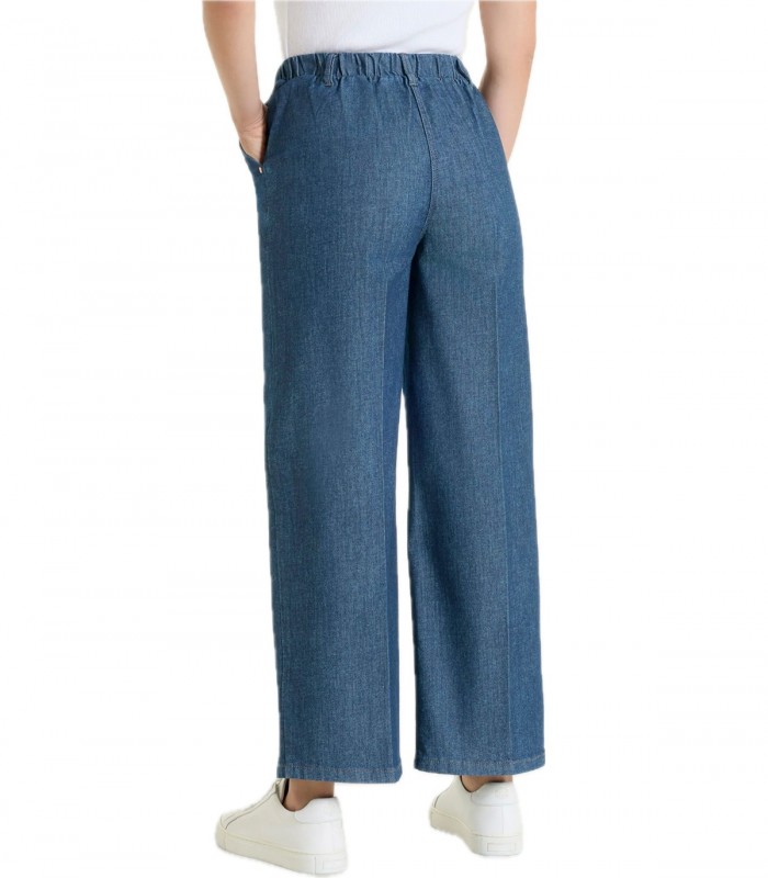 Jeans ampio alla caviglia in Light Denim Donna Ragno