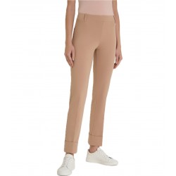 Pantalone slim dritto in Compact Light Donna Ragno