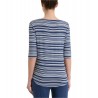 Maglia a righe collo a barca Donna Ragno