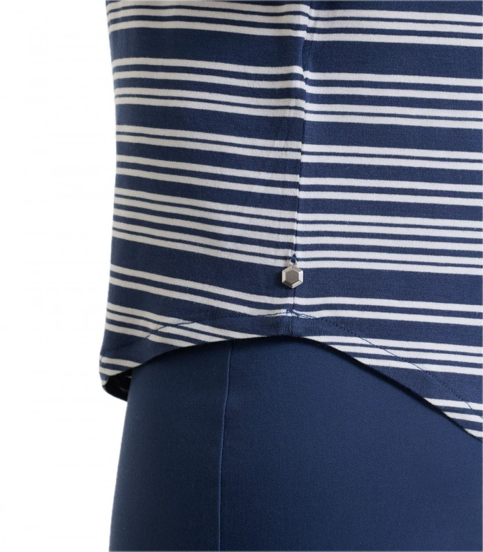 Maglia a righe collo a barca Donna Ragno
