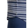 Maglia a righe collo a barca Donna Ragno