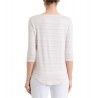 Maglia righe scollo V Donna Ragno