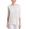 Maglia righe scollo V Donna Ragno