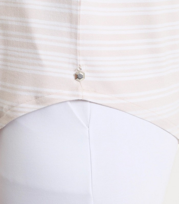 Maglia righe scollo V Donna Ragno