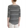 Maglia righe scollo V Donna Ragno