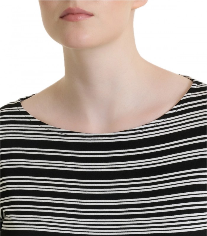 Maglia righe scollo V Donna Ragno