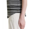 Maglia righe scollo V Donna Ragno