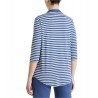 Maglia a righe scollo a V Donna Ragno