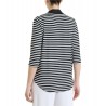 Maglia a righe scollo a V Donna Ragno