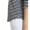 Maglia a righe scollo a V Donna Ragno