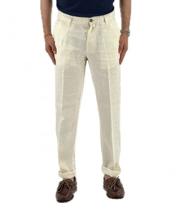 Pantaloni in lino Uomo Manifattura Borghese