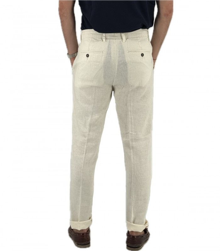 Pantaloni in lino Uomo Manifattura Borghese