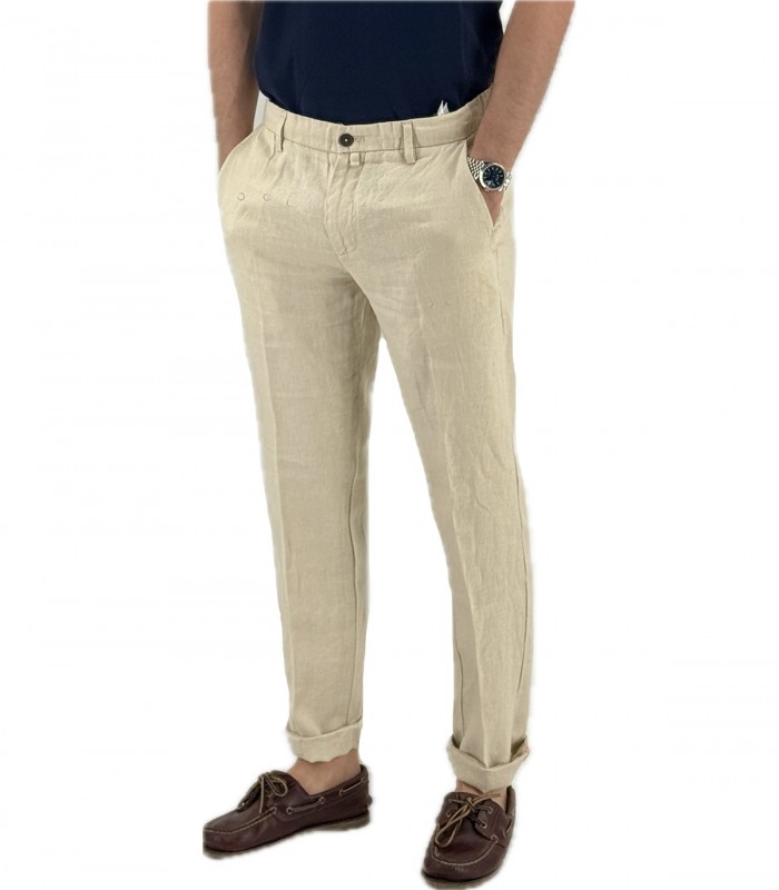 Pantaloni in lino Uomo Manifattura Borghese