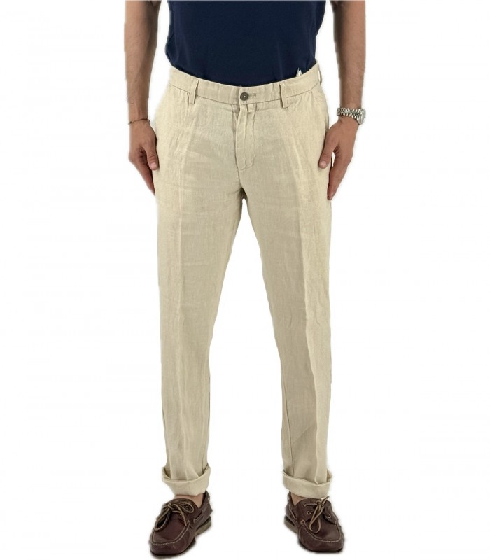 Pantaloni in lino Uomo Manifattura Borghese