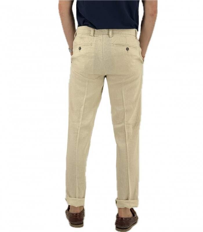Pantaloni in lino Uomo Manifattura Borghese