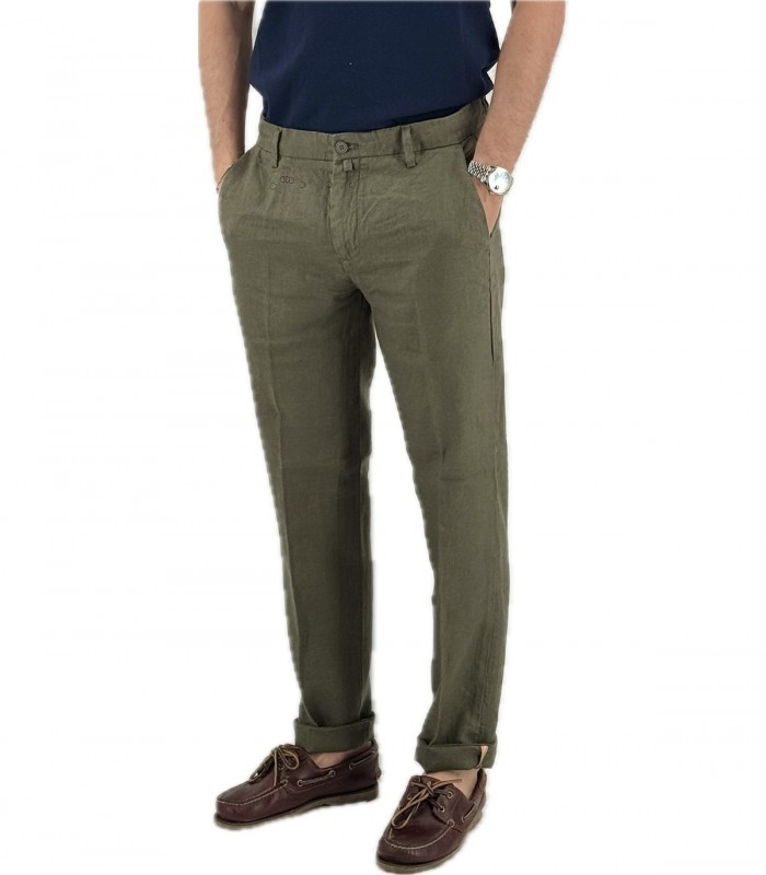 Pantaloni in lino Uomo Manifattura Borghese