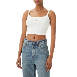 Top corto a coste Donna Calvin Klein