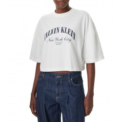 T-shirt Crop Donna Calvin Klein