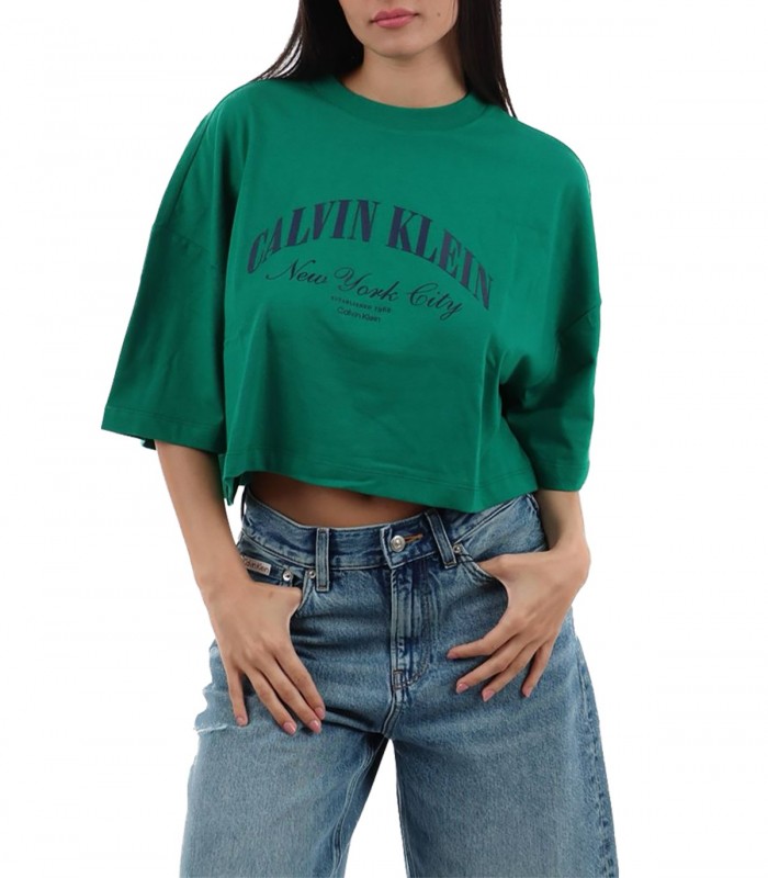 T-shirt Crop Donna Calvin Klein