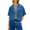 Camicia crop relaxed fit in chambray Donna Tommy Jeans
