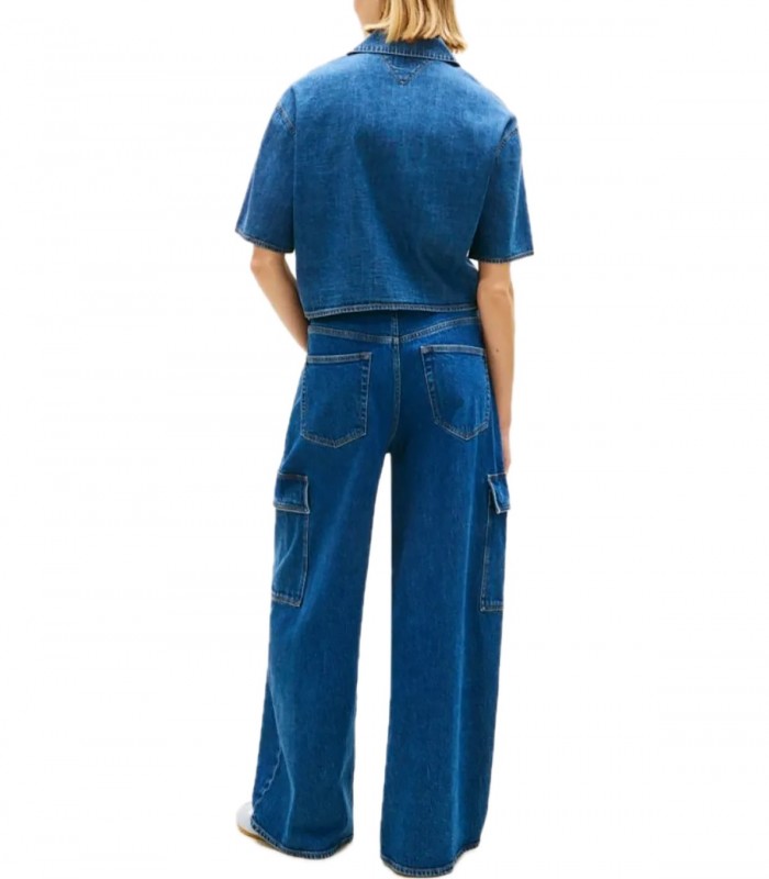Camicia crop relaxed fit in chambray Donna Tommy Jeans