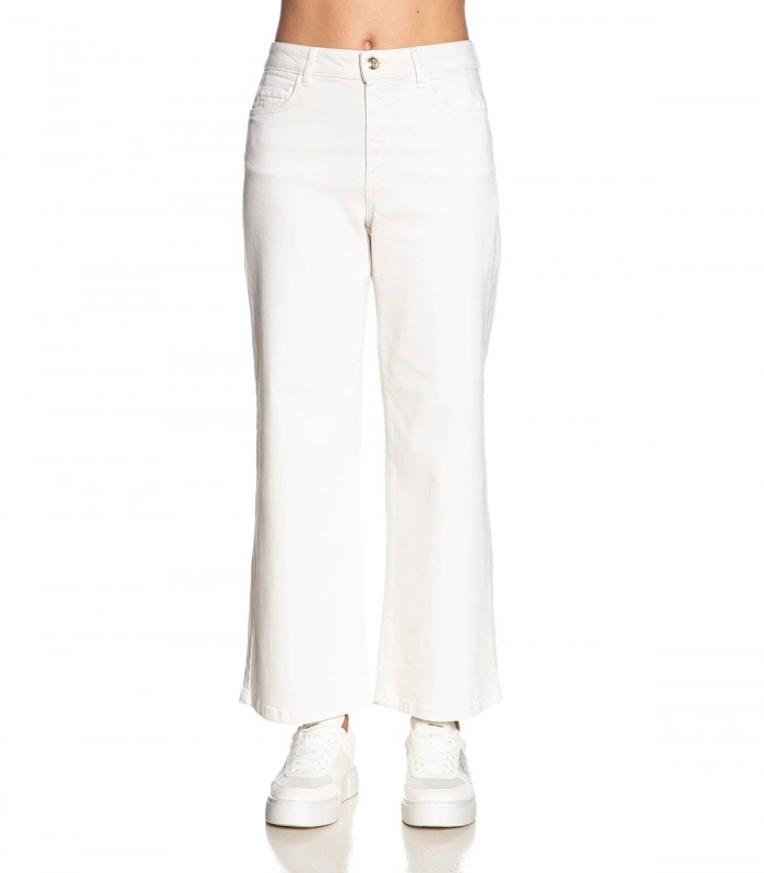 Pantaloni dritti in gabardina stretch Donna Emme Marella Hobby