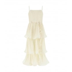 Abito midi in chiffon Donna Guess