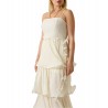 Abito midi in chiffon Donna Guess