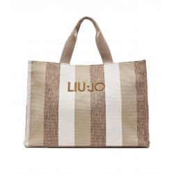Tote bag grande a righe Liu Jo