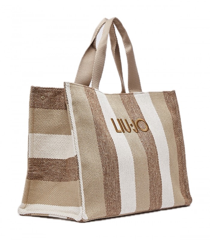 Tote bag grande a righe Donna Liu Jo