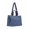Tote bag grande in denim animalier Donna Liu Jo