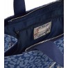 Tote bag grande in denim animalier Donna Liu Jo