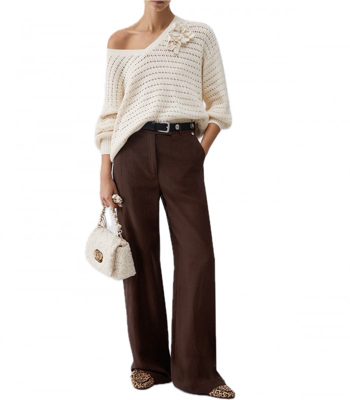 Pantaloni misto lino Donna Liu Jo