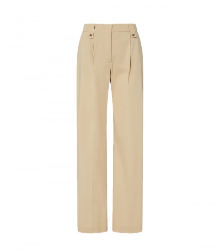 Pantaloni straight in popeline Donna Liu Jo